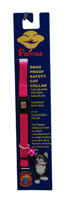 Adjustable Breakaway Safety Cat Collar, Hot Pink