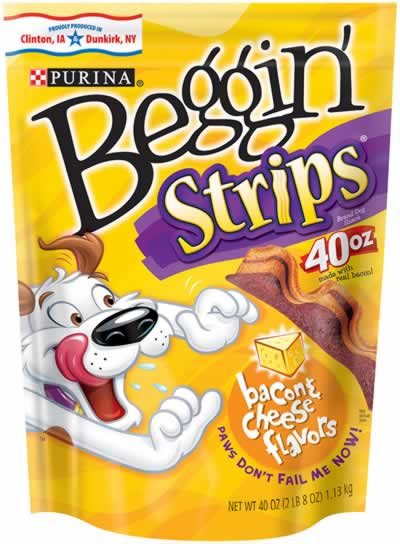 Purina Beggin' Bacon & Cheese Strips 40 Oz.