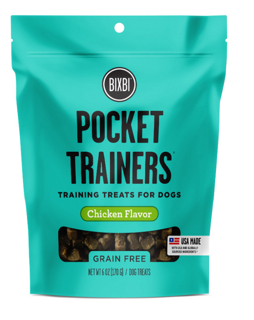 Bixbi Pocket Trainers Chicken Flavored Dog Training Treats, 6oz.
