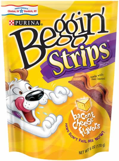 Purina Beggin' Bacon & Cheese Strips 6 Oz.