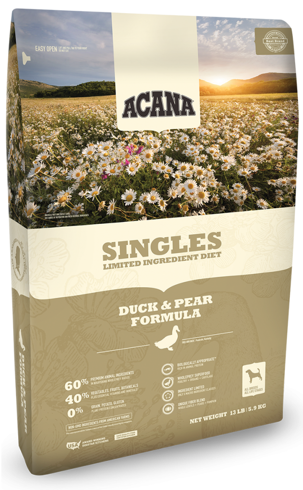 ACANA Singles Limited Ingredient Diet Duck and Pear Formula Grain Free Dry Dog Food