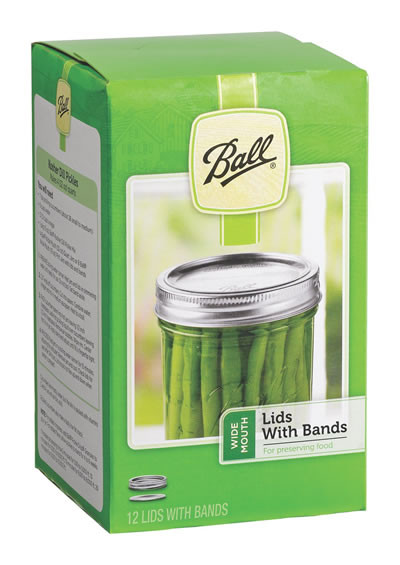Ball Wide Mouth Mason Jar Caps, 12 Count