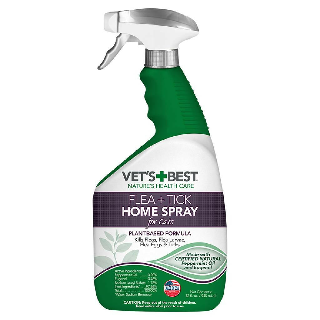 Vet's Best Flea + Tick Home Spray for Cats (32 oz)