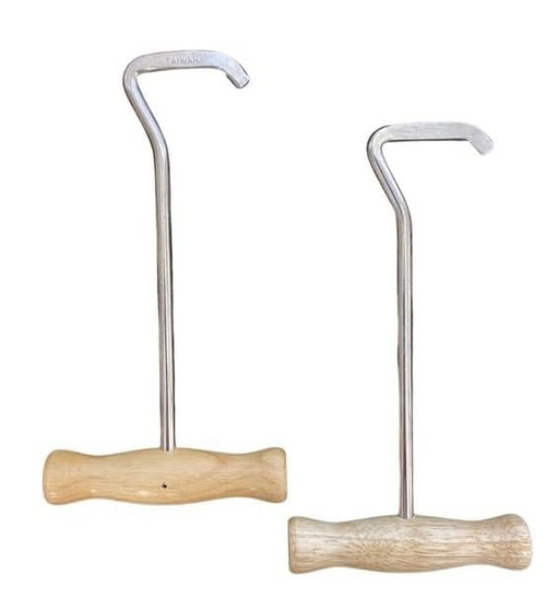 Wooden Handle Boot Pull Pair