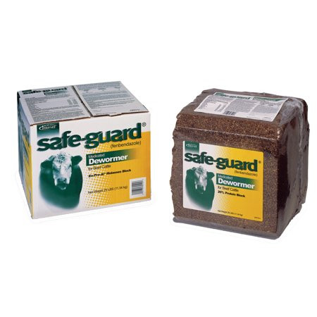 Safe-Guard Medicated Dewormer Block, 25 Lbs.