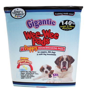 Wee Wee Pads, Gigantic, Puppy, 8 Count