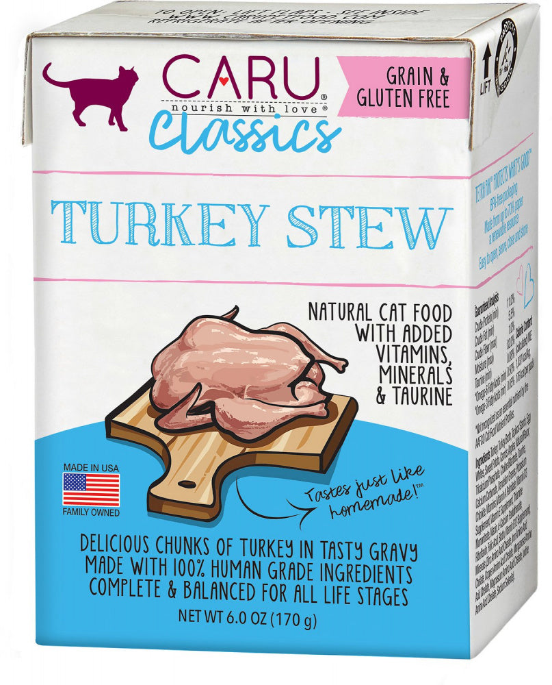 Caru Classic Grain Free Turkey Stew Recipe Wet Cat Food
