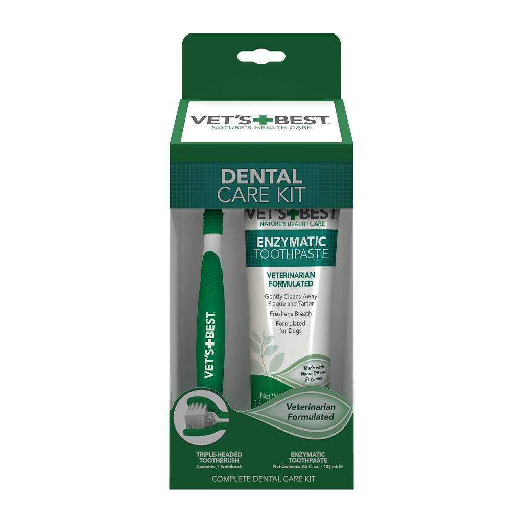 Vet??s Best Toothbrush and Enzymatic Toothpaste Set For Dogs
