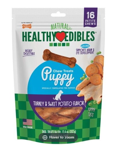 Healthy Edibles Puppy Turkey & Sweet Potato Chews