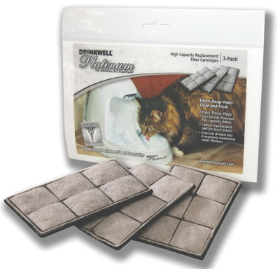 Drinkwell Premium Cat Fountain Replacement Filters Cat, 3 Pack