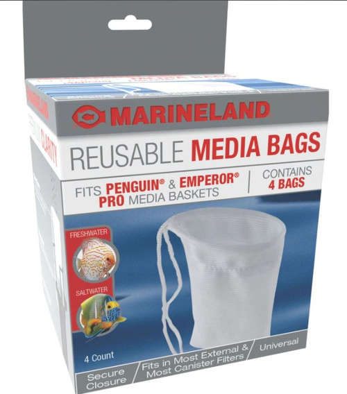 Marineland Reusable Media Bags, 4 Count