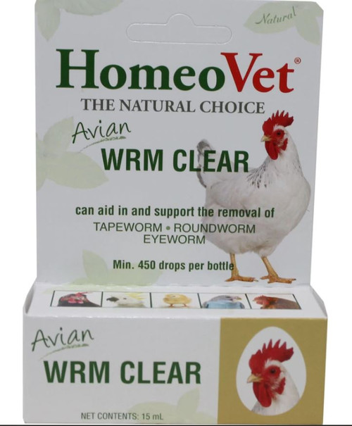 HomeoVet Avian Worm CLear, 15 ML.