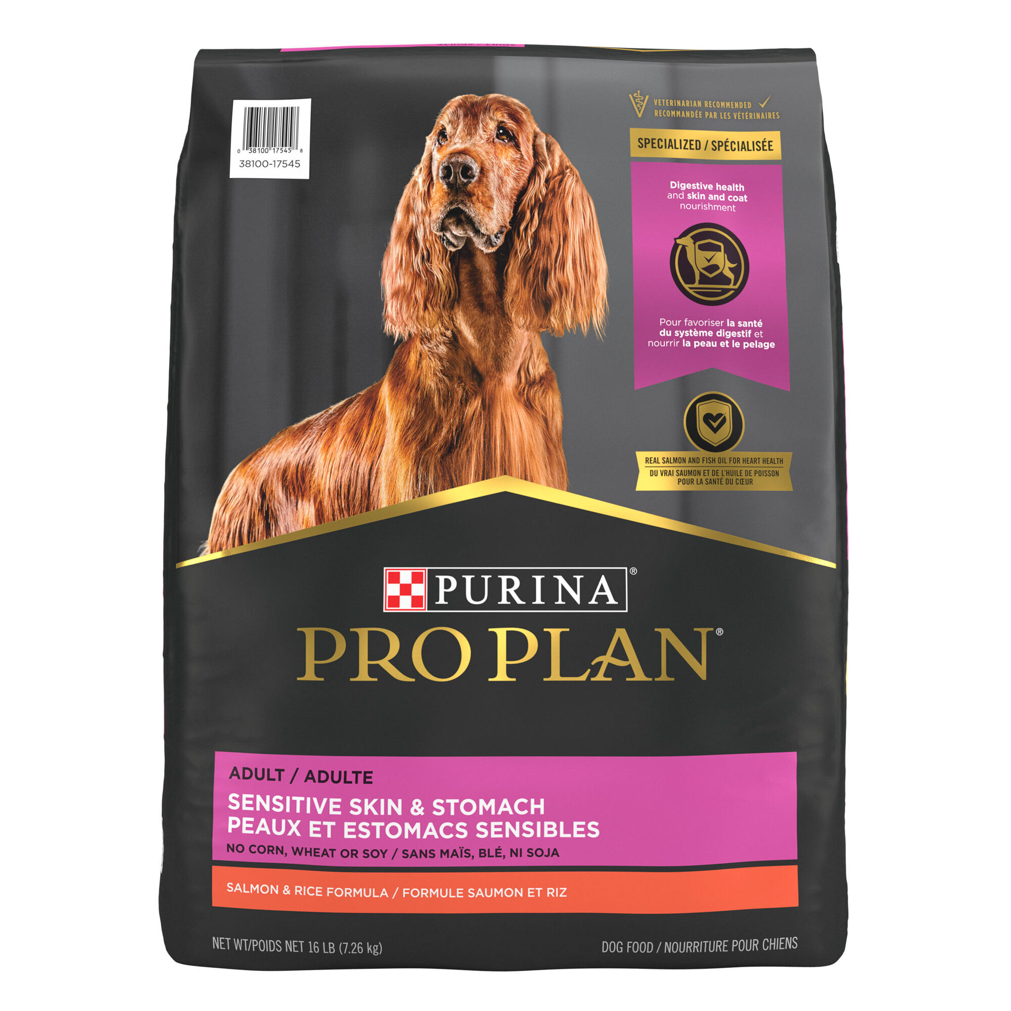 Purina Pro Plan Adult Sensitive Skin & Stomach Salmon & Rice Formula Dry Dog Food