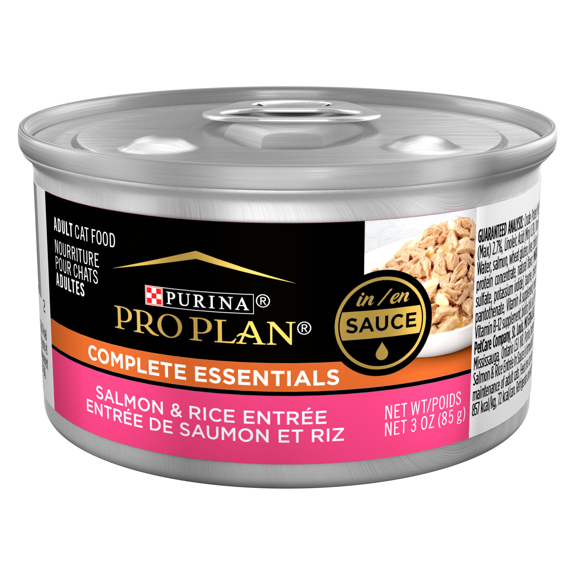 Purina Pro Plan Adult Complete Essentials Salmon & Rice Entree Wet Cat Food