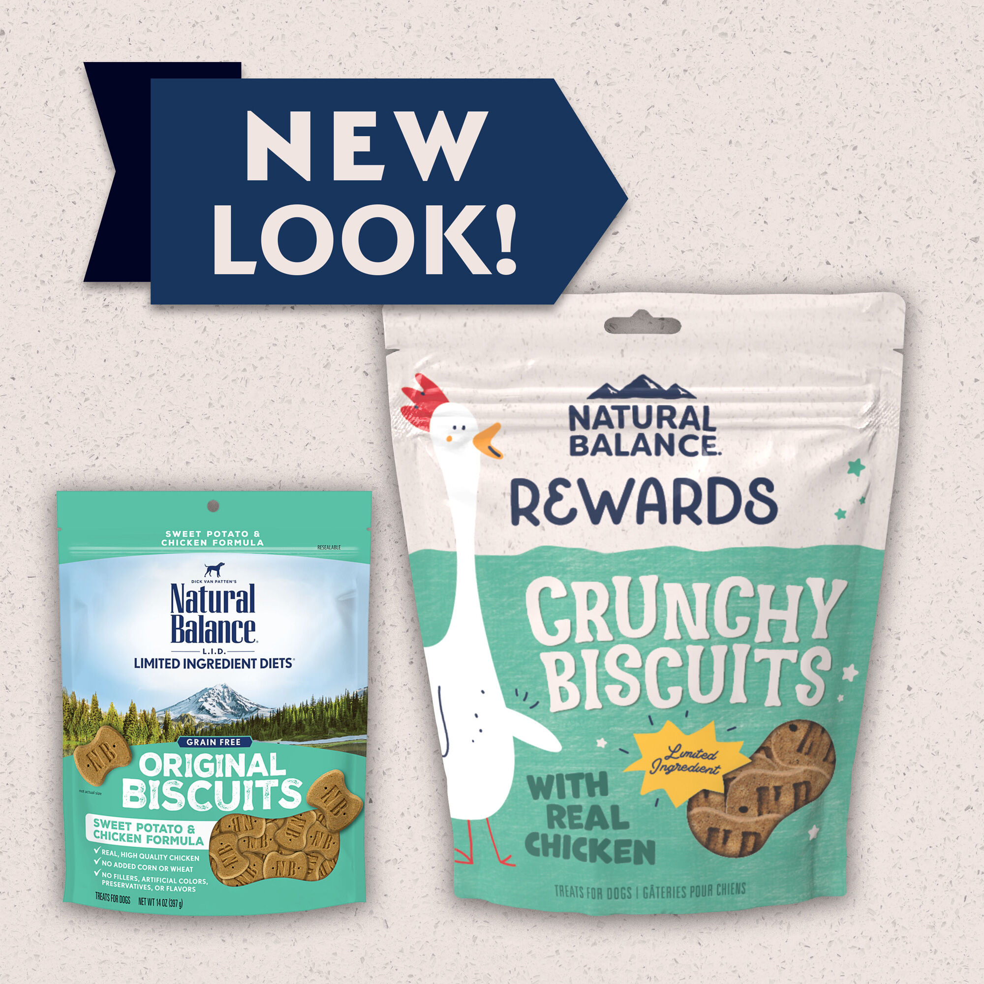 Natural Balance Treats Crunchy Biscuits Potato & Chicken Recipe Dog Treat