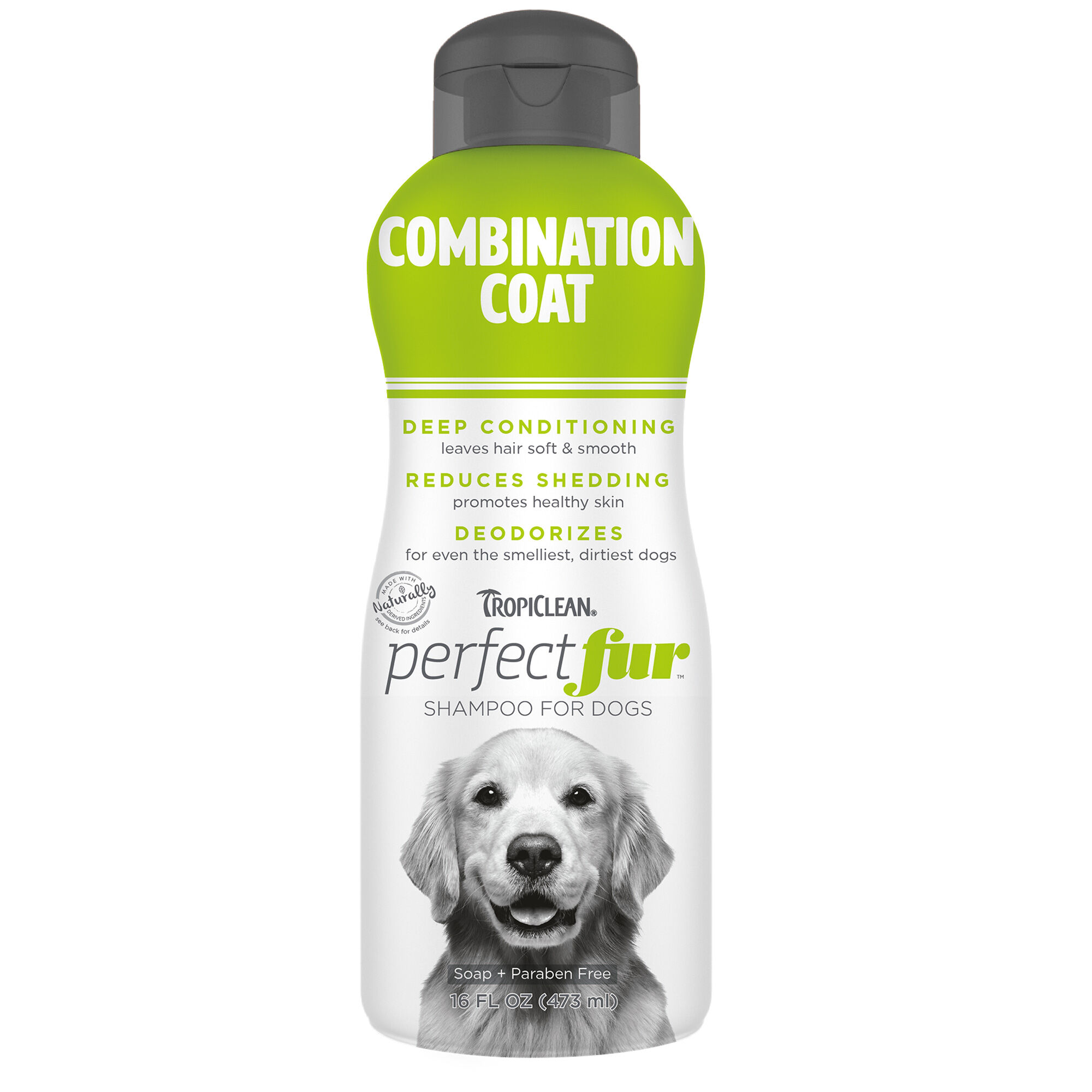 TropiClean PerfectFur Combination Coat Shampoo for Dogs