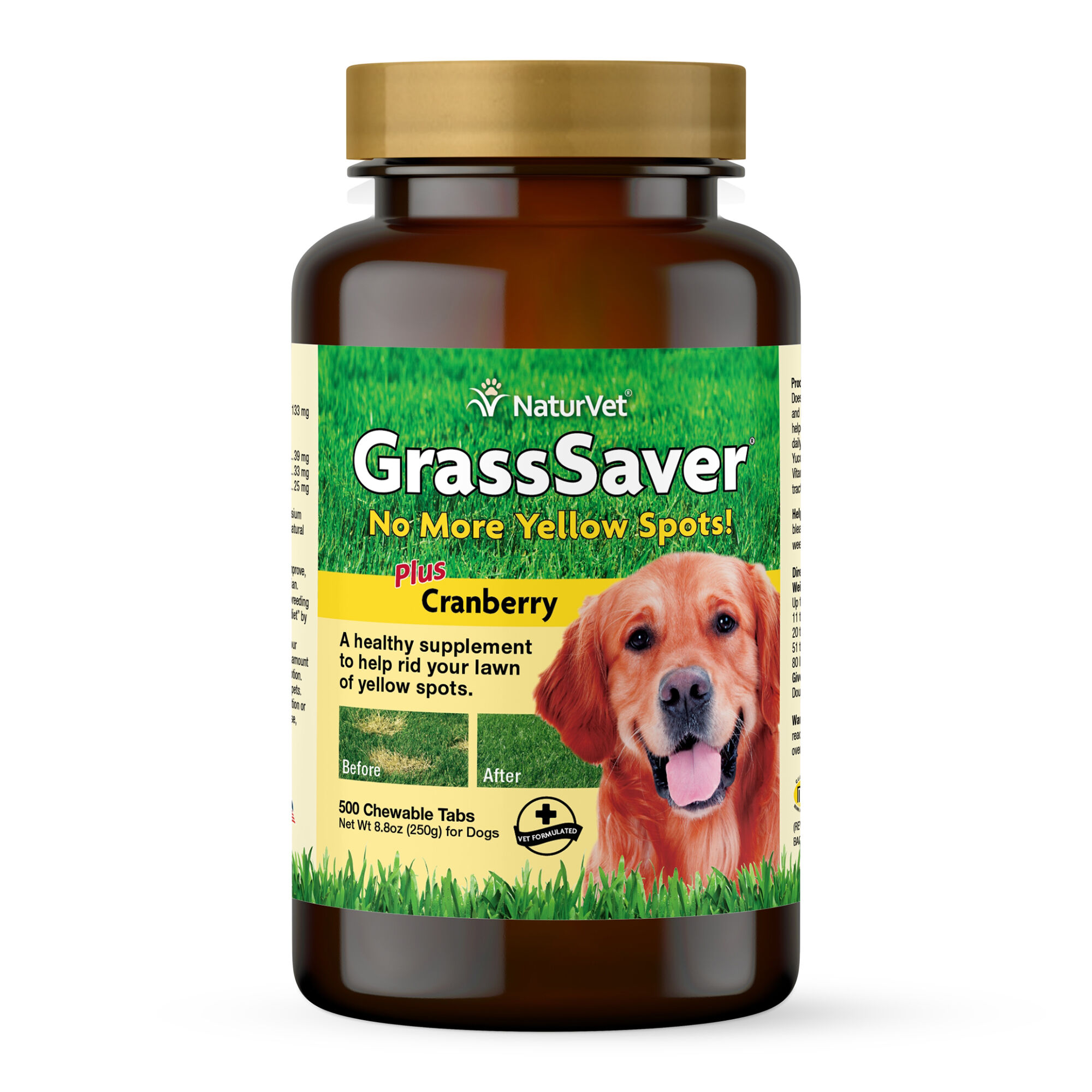 NaturVet GrassSaver Plus Cranberry Supplement for Dogs
