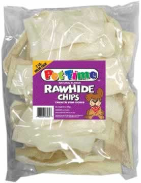 Natural Rawhide Chips Dog Treats, 2 Pound