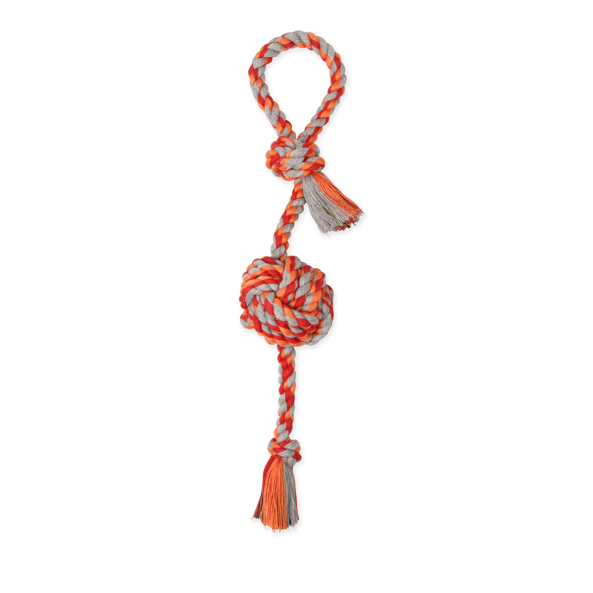 Mammoth Extra Monkey Fist Tug with Loop Handle, Color Varies