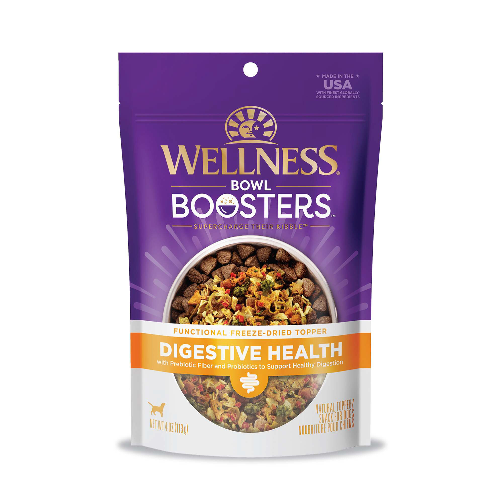 Wellness Bowl Boosters Digestive Health Functional Freeze-Dried Dog Food Topper