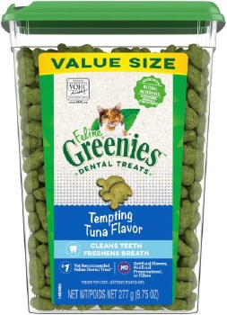Greenies Feline Dental Treats Tuna, Cat Treat, 9.75oz