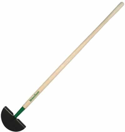 Half-Moon Forged Edger W/48 Inch Wood Handle