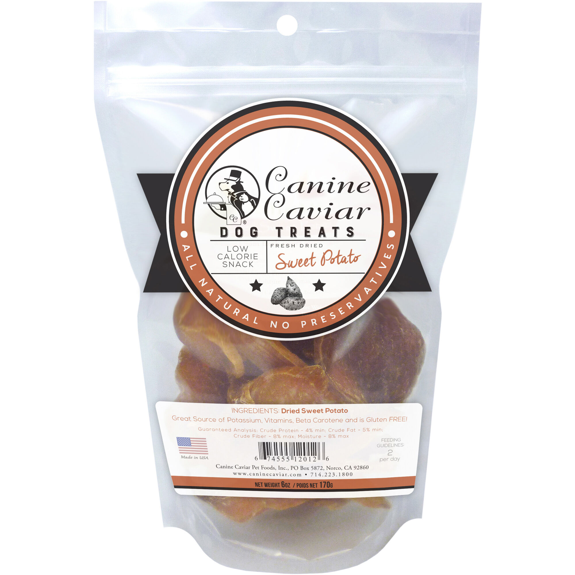 Canine Caviar Dried Sweet Potatoes Treats