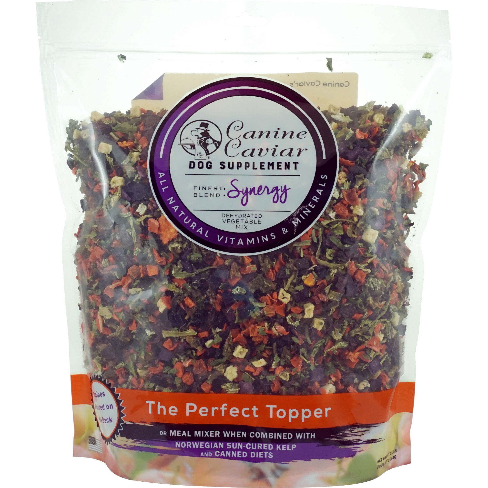 Canine Caviar Synergy Dehydrated Vegetable Mix Food Supplement