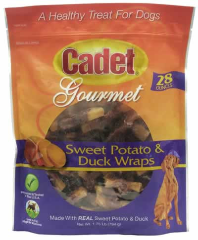 Cadet Gourmet Sweet Potato & Duck Wraps 1.75 Pounds