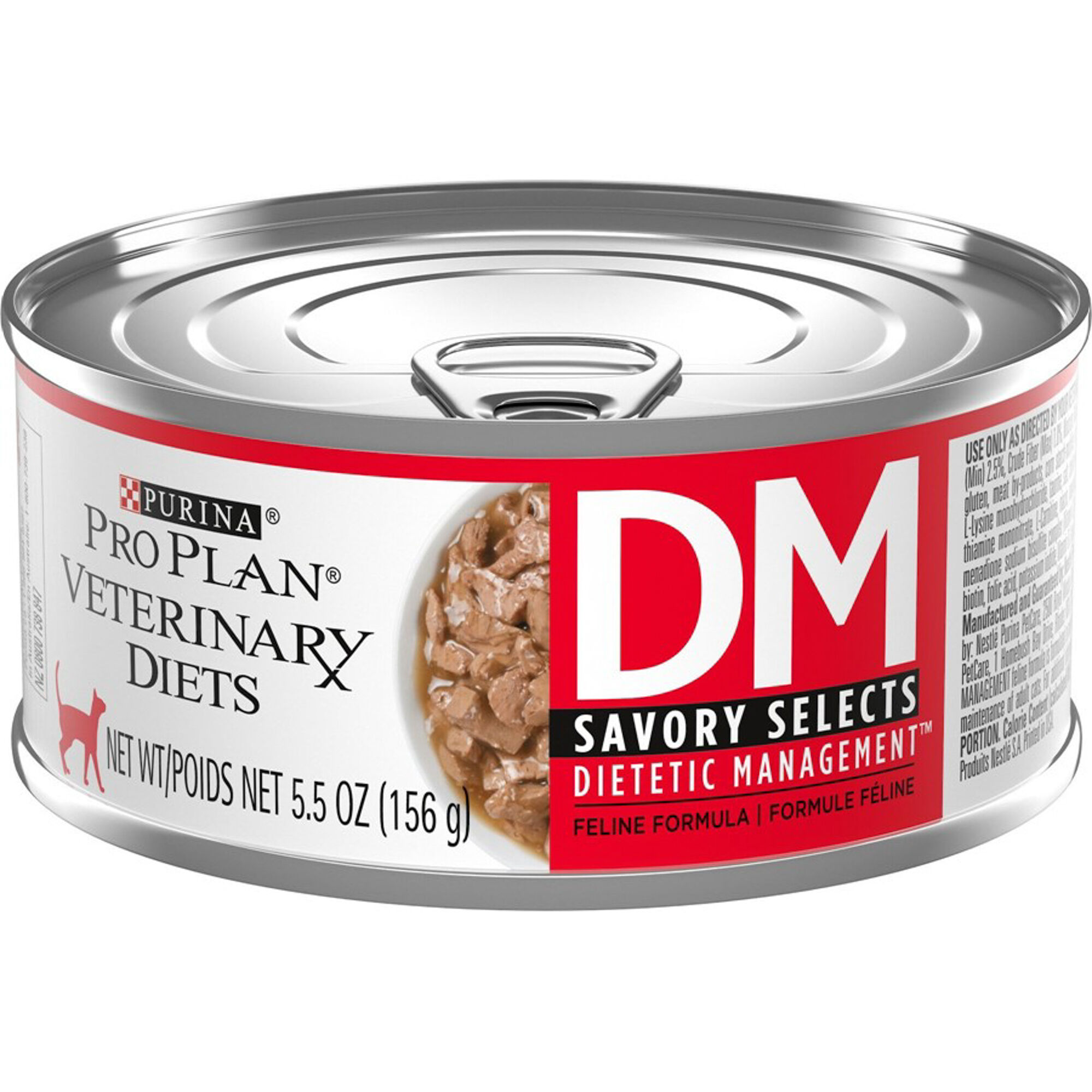Purina Pro Plan Veterinary Diets DM Dietetic Management Savory Selects Feline Formula Wet Cat Food