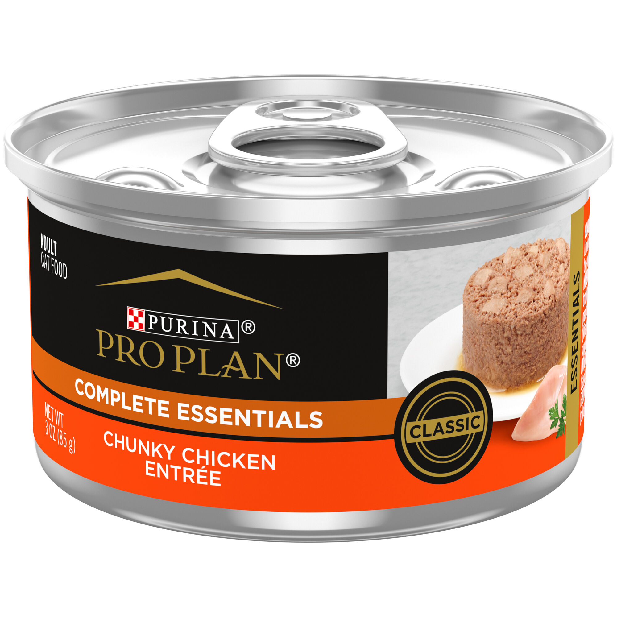 Purina Pro Plan Adult Complete Essentials Chunky Chicken Entree Classic Wet Cat Food
