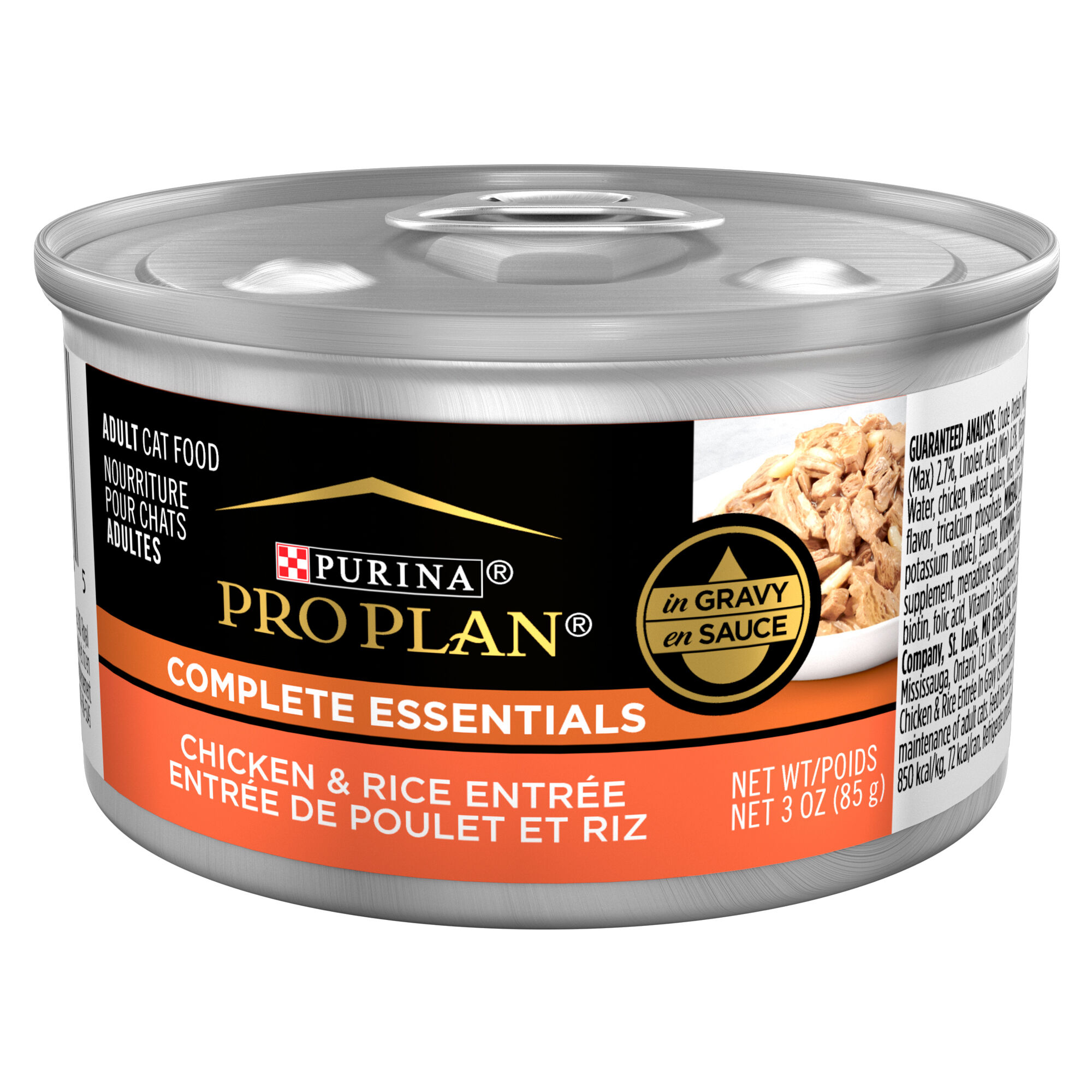 Purina Pro Plan Adult Complete Essentials Chicken & Rice Entree In Gravy Wet Cat Food