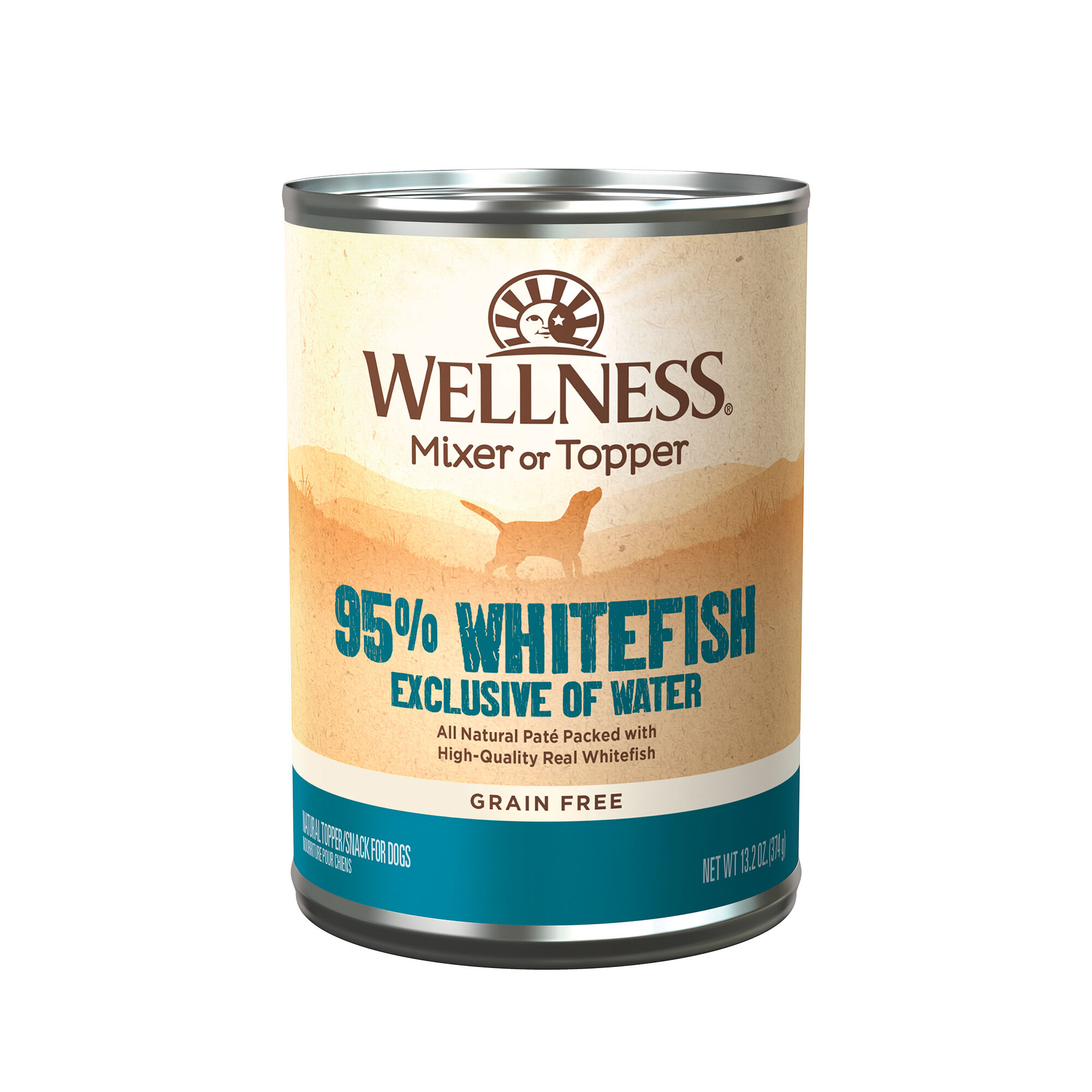 Wellness 95% Whitefish Grain Free Canned Dog Food Mixer or Topper