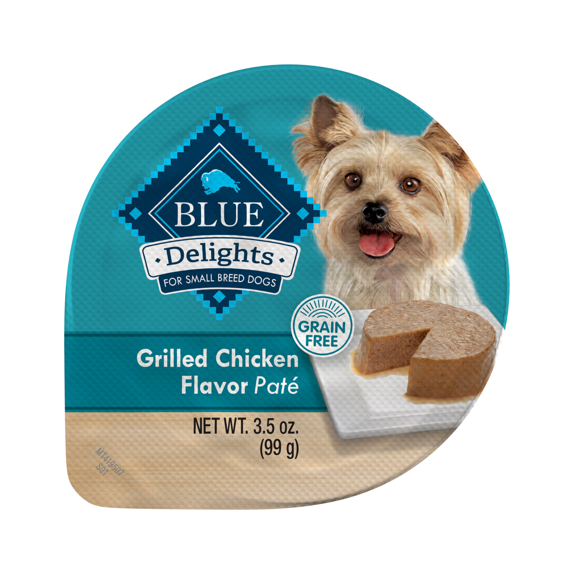 Blue Buffalo BLUE Delights Adult Grilled Chicken Flavor in Savory Juices Small Breed Wet Dog Food