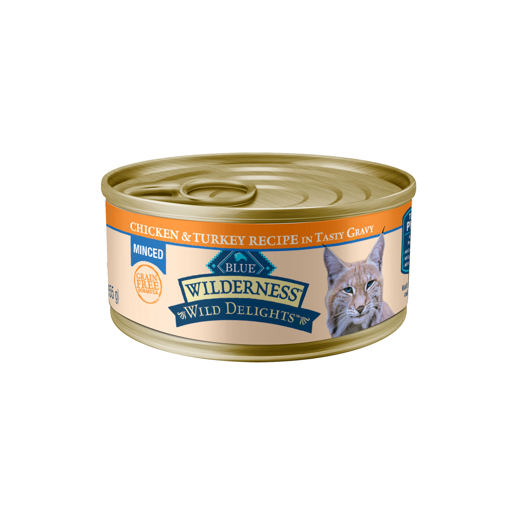 Blue Buffalo BLUE Wilderness Adult Wild Delights Minced Chicken and Turkey Recipe Wet Cat Food