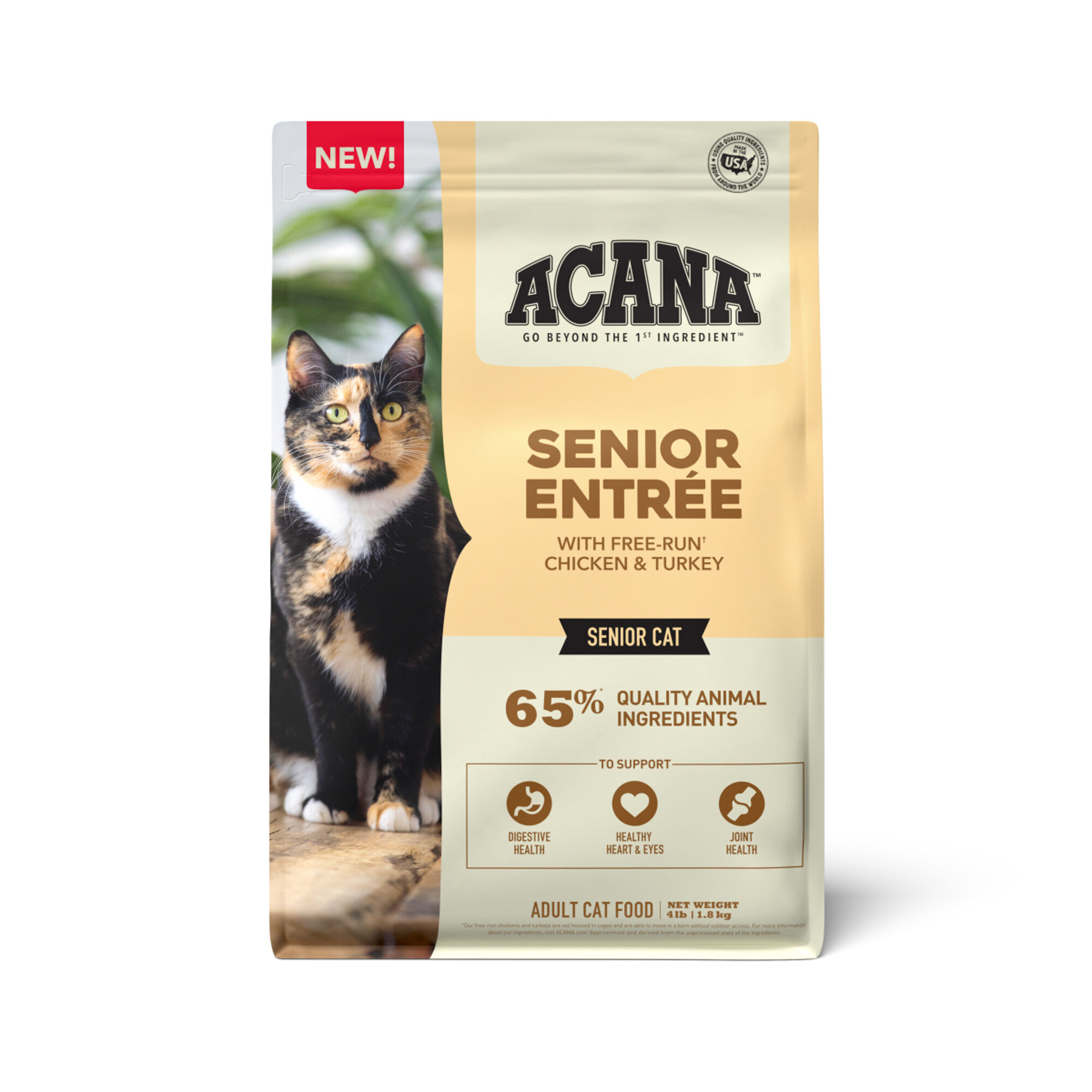 ACANA Senior Entree Free-Run Chicken & Turkey Dry Cat Food