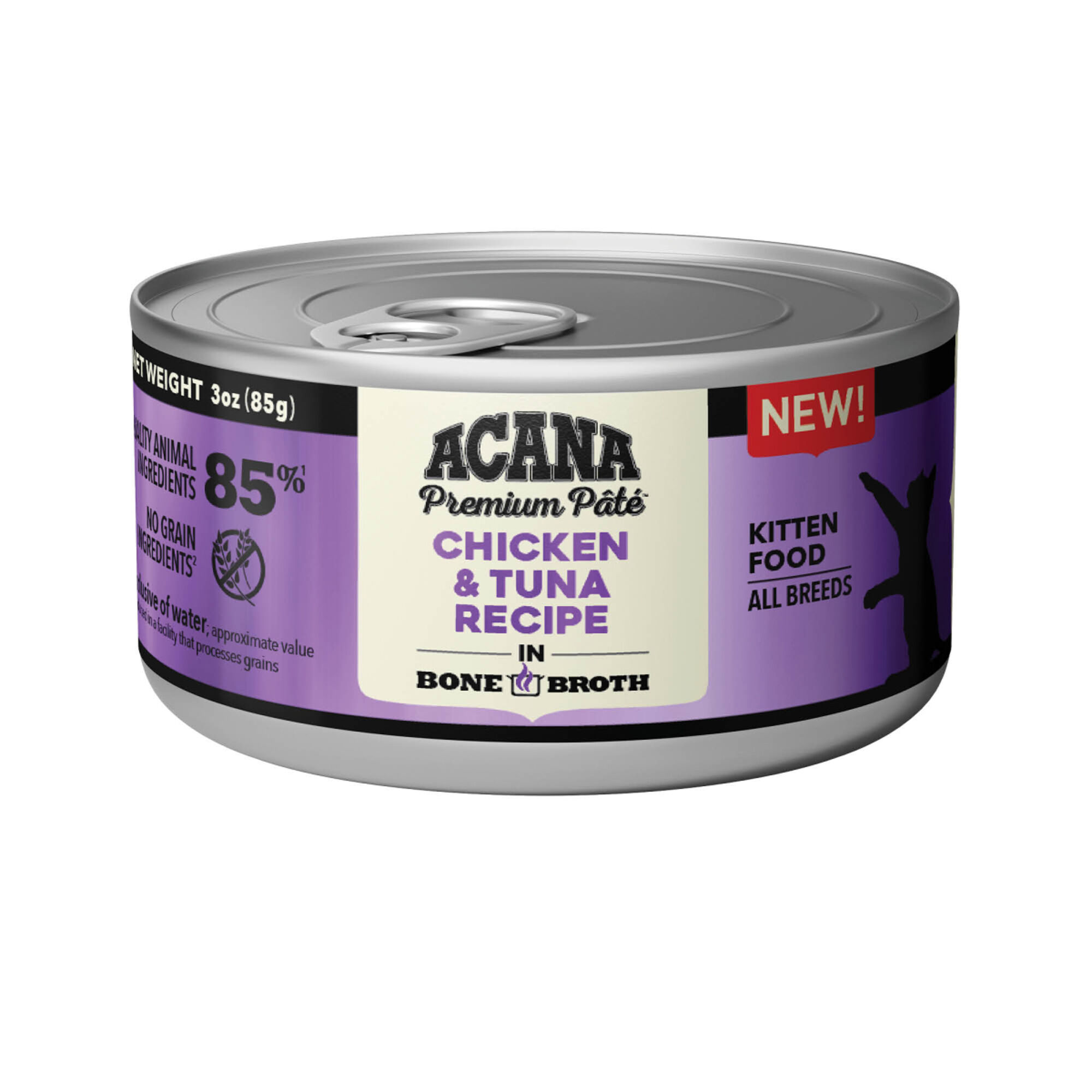 ACANA Premium Pate Chicken & Tuna Kitten Recipe in Bone Broth Wet Cat Food