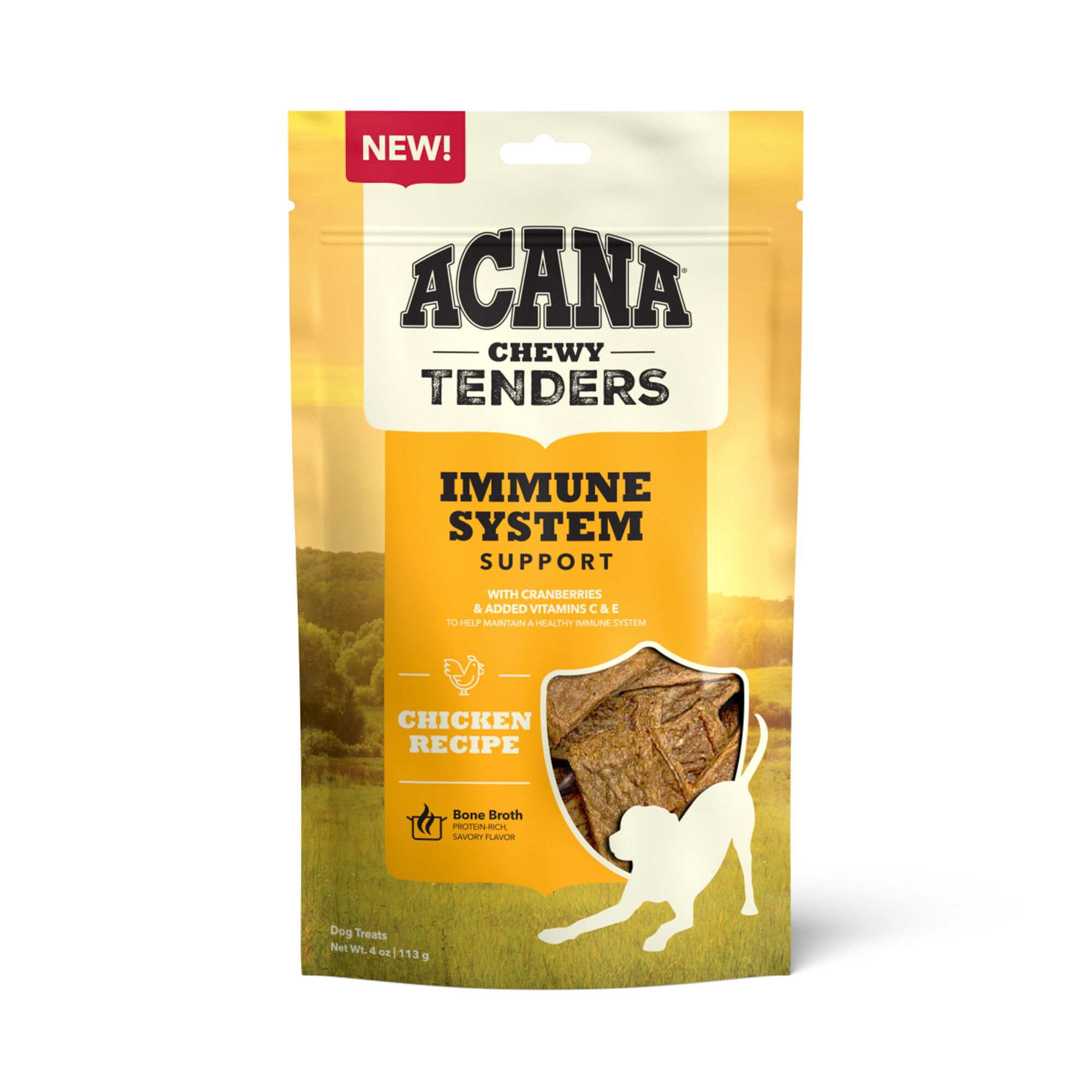 ACANA Chewy Tenders Chicken Recipe Immune System Support Soft Dog Treats