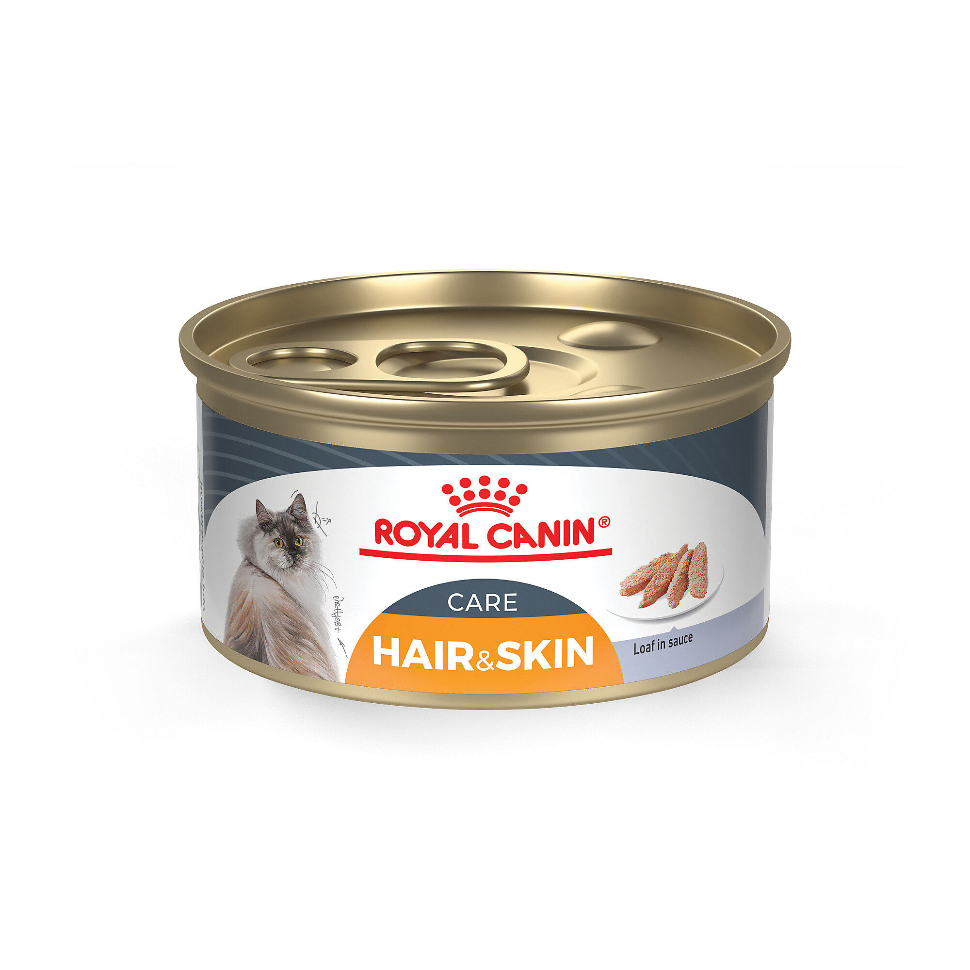 Royal Canin Feline Care Nutrition Hair & Skin Care Loaf In Sauce Adult Wet Cat Food