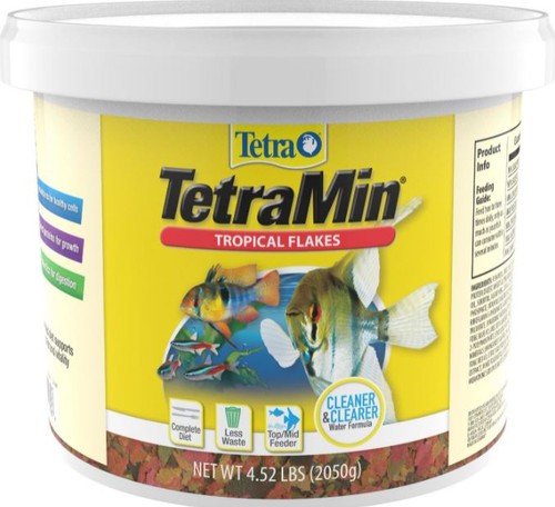 TetraMin Tropical Flakes Fish Food, 4.52lb Bucket
