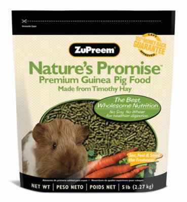 Zupreem Nature's Promise Premium Guinea Pig Food, 5 Pound
