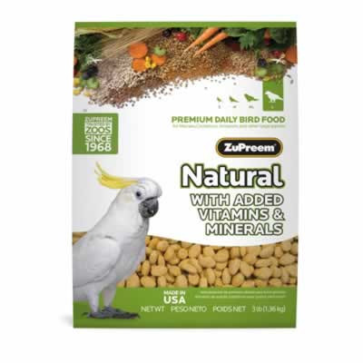 Zupreem Natural Bird Food, Large,3 Lb.