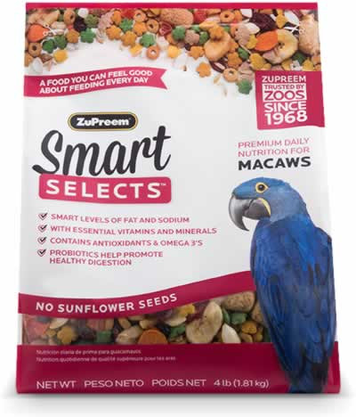 ZuPreem Smart Selects Macaw Bird Food 4 Pounds