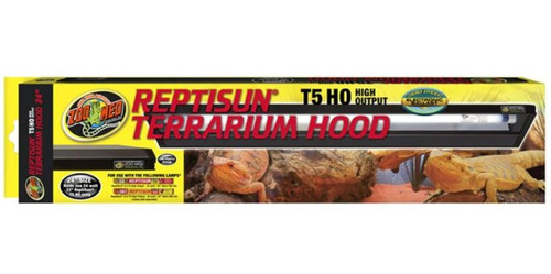 Zoo Med Reptisun T5 Ho Terrarium Hood, Black
