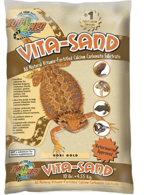 Zoo Med Vita-Sand Calcium Carbonate Substrate, 10 Lbs.