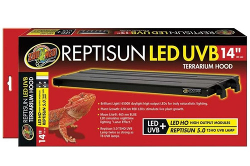 Zoo Med Reptisun LED UVB Terrarium Hood