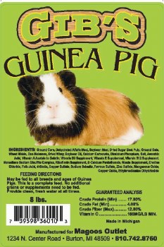 Gibs Guinea Pig Food, 7lb