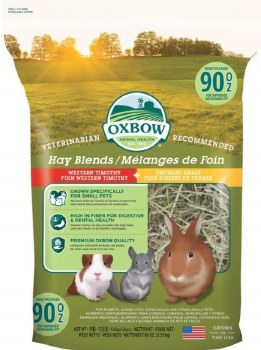 Oxbow Timothy Hay Blends, Orchard, Small Animal Hay, 90oz