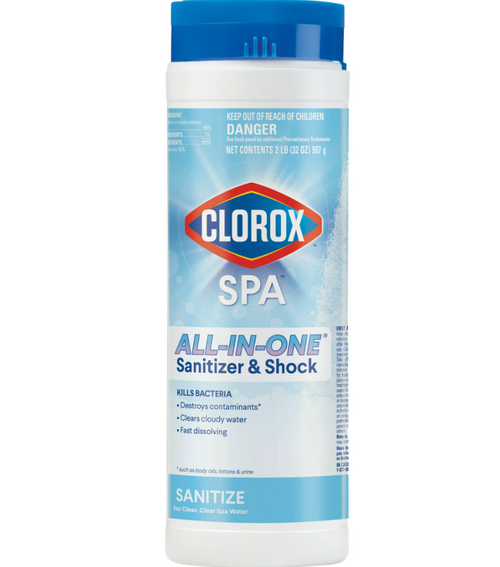 Clorox Spa All-In-One Sanitizer & Shock 1 Quart