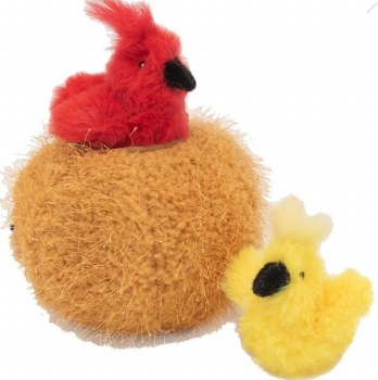 Zippy Claws Burrow Birds in Nest Catnip, Cat Toy, Small